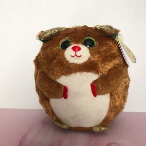 Ty Beanies Ballz Reindeer Mistletoe